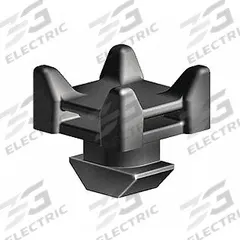 Cable Management: 10 Series, 11 mm x 22 mm x 22 mm, Black, Unfinished (MPN 093277). Key specifications — System of Measurement: Metric; Adjustability: Rotate; Material: Polyamide; Finish: Unfinished; Includes Fasteners: No; Mounting Type: Slide-In; Compatible Series: Fath, 10 Series; Brand: FATH INC..