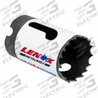 LENOX Hole Saw: 1 7/16 in Saw Dia., 3/5 Teeth per Inch, 1 1/2 in Max. Cutting Dp, 5/8-18 Thread Size (MPN 3002323L). Key specifications — attr1098070: 3/5; attr1098087: LENOX; attr1098073: 5/8-18.