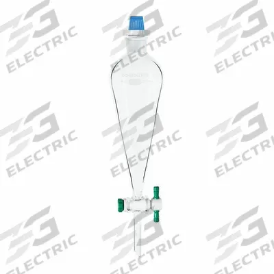 APPROVED VENDOR Separatory Funnel: Borosilicate Glass, 1 L, 22 mm, 75 mm Stem Lg - Separatory Funnels