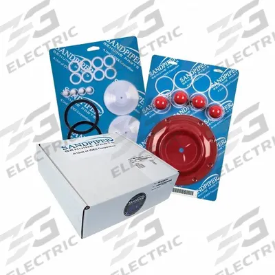 SANDPIPER Fluid End Repair Kit: Diaphragm Pump Repair Kit, 476.207.360, 3 in For Pump Size - Sandpiper Fluid-End Repair Kits