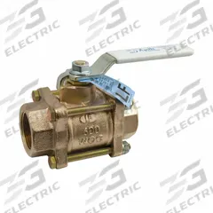APOLLO Ball Valve: 1 in Size, Bronze, Press x Press, 600 psi Max. Pressure (CWP), Three-Piece, Lever (MPN 82LF10501PR). Key specifications — Brand: APOLLO; Handle: Lever.