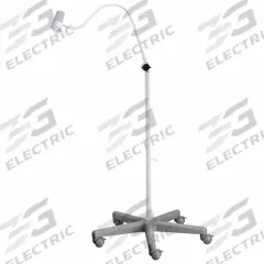 WALDMANN Exam Light: LED, 30,000 lux @ 0.5 m, Floor Stand, 4400K, 93 CRI, 8 W Watt, 100 to 240V AC (MPN D15992110). Key specifications — Operating Voltage: 100 to 240V AC; Illumination: 30,000 lux @ 0.5 m; Power Source: AC Adapter; Manufacturer Part Number: D15992110; Brand: WALDMANN; Color Temperature: 4400K.