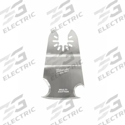 MILWAUKEE Oscillating Scraper Blade: Rigid, 2 in Blade Wd, Stainless Steel, 1 Pieces - Open-Back Universal OIS Mounted Blades