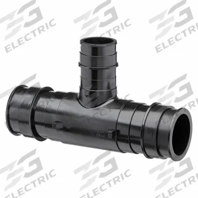 ZURN Barbed Tee: Polymer, Expansion, 2 in ID, 2 in ID - Expansion Polymer Barbed Tube Fittings