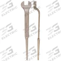 AMPCO Spud Wrench: Aluminum Bronze, Natural, 1 7/16 in Head Size, 1 3/8 in Offset, 18 in Overall Lg (MPN W-223). Key specifications — attr309910: Natural; attr309909: Aluminum Bronze; attr324944: AMPCO.