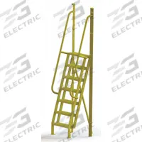 TRI-ARC Configurable Platform Ladder: 9.3 ft Overall Ht, 30 in Overall Wd, 20 in Overall Dp, Steel (MPN UCL7507242). Key specifications — Material: Steel; Color: Yellow; Brand: TRI-ARC.