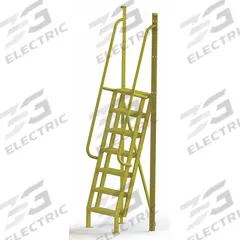 TRI-ARC Configurable Platform Ladder: 9.3 ft Overall Ht, 30 in Overall Wd, 20 in Overall Dp, Steel (MPN UCL7507242). Key specifications — Material: Steel; Color: Yellow; Brand: TRI-ARC.