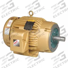 BALDOR General Purpose Motor: C-Face Mount, Totally Enclosed Fan Cooled, 7 1/2 hp, 230/460V AC (MPN CEM3770T). Key specifications — Brand: BALDOR; Nameplate Voltage @ 60 Hz: 230/460V AC; Full Load Current @ 60 Hz: 19/9.5 A; Nameplate RPM @ 60 Hz: 1,770 RPM; Motor Enclosure: TEFC.