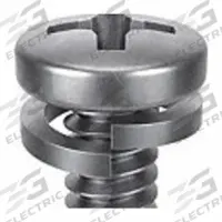 SEMS Screw: Split Lock, M6x1.00 Thread Size, 25 mm Lg, Stainless Steel, Passivated, Pan, 10 PK (MPN 1-MPL-6-25). Key specifications — Drive Size: #3.