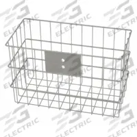 MARLIN STEEL WIRE PRODUCTS Storage Basket: Rack Basket, Steel, Powder Coated, Gray, Wall (MPN 00-02035005-04)