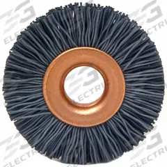 BRUSH RESEARCH MFG. Wire Wheel Brush: Crimped Nylon, 1" Dia x 1/4" Wd, 3/8" Arbor, 0.018" Fill (MPN CY1500SC). Key specifications — Brand: BRUSH RESEARCH MFG..