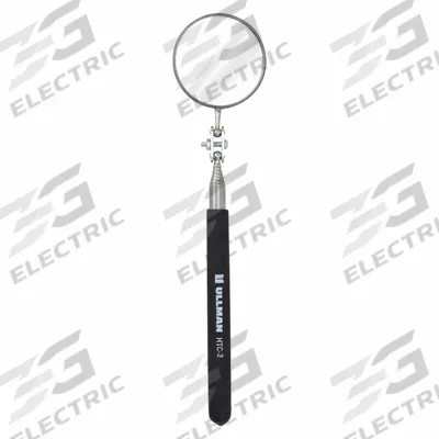 ULLMAN Inspection Mirror: 2 1/4 in Dia Mirror Size, Mirr. Mat. Glass - Standard Inspection Mirrors