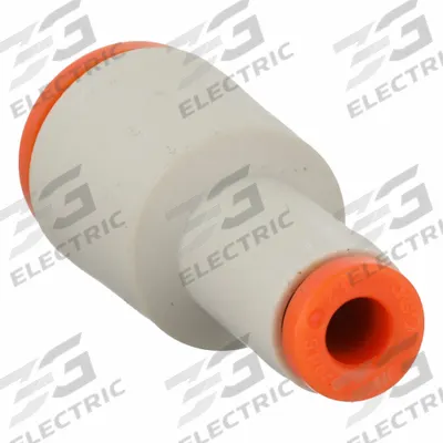SMC Push-Fit Fitting: 1/8 in OD x 1/4 in OD Size, Push-to-Connect x Push-to-Connect - Polybutylene & Brass Tube Fittings