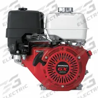 HONDA Gasoline Engine: Series GX390 Series, 19.5 lb-ft Gross Torque, 11.7 hp Horsepower, Horizontal (MPN GX390QNE2). Key specifications — Muffler: Yes; Start Type: Electric; Shaft Diameter: 1 in; Shaft Configuration: Key; Manufacturer Part Number: GX390QNE2.