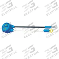 GROTE Pigtail: Double-Seal Turtleback II/Slim-Line 0.18 in Male Bullet/Ring Terminal, 2 Wires (MPN 66910). Key specifications — Wire Sizes Included: 14 AWG; Features: Factory-Molded Plugs; Connector Type: Slim-Line 0.18 in Male Bullet/Ring Terminal; Compatible Product Type: 4684 Series Lamps.