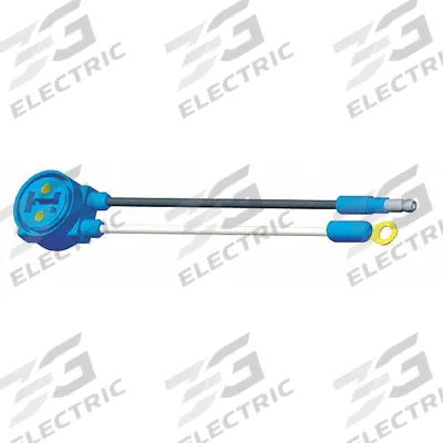GROTE Pigtail: Double-Seal Turtleback II/Slim-Line 0.18 in Male Bullet/Ring Terminal - Automotive Pigtails