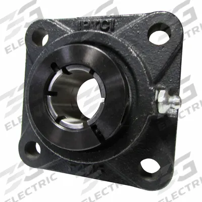 IPTCI BEARINGS Flange Mount Bearings: Radial Ball, 1 3/8 in Bore, Cast Iron - General Purpose Flange-Mount Ball Bearings