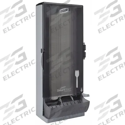 DIXIE Spork Dispenser: Series B, Lever, Wall, 24 3/4 in Ht, 8 3/4 in Dp - Series B Cutlery Dispensers