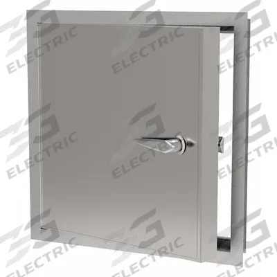 BABCOCK-DAVIS Access Door: 24 in Ht, 12 in Wd, Piano Hinge, Exposed Flange, Steel, 24 ga - Exterior Latching Access Doors