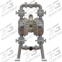 VERSAMATIC Double Diaphragm Pump: 316 Stainless Steel, 2 in, Tri-Clamp, 147 gpm, 289 ft Max. Head (MPN E2SJ5F5S0C-3A). Key specifications — Brand: VERSAMATIC; Check Valve Material: PTFE; Seat Material: 316 SS.