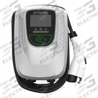 BREEZ-EV EV Charging Station: Level 2, Wall, 1 Charging Ports, 200 to 240V AC, 80 A Input Current (MPN EVC-L2-P80-18-AP2). Key specifications — Mount Type: Wall; Input Voltage: 200 to 240V AC; Includes: ampUp PRO Cloud Based Management Software; Brand: BREEZ-EV.