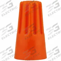 3M Twist-On Wire Connectors: Orange, Wire Sizes 18 AWG – 14 AWG, 600 V, 1,000, PK (MPN H-31-BIN). Key specifications — Brand: 3M; Maximum Wire Combination: (2) 14 AWG with (3) 20 AWG; Manufacturer Part Number: H-31-BIN; Minimum Wire Combination: (5) 22 AWG.