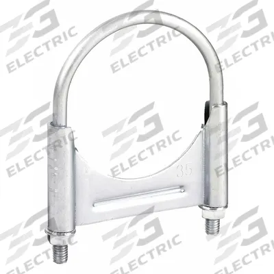 NICKSON EXHAUST SOLUTIONS Exhaust Clamp: U-Bolt Clamp, 4 in Compatible Pipe Dia - Max - U-Bolt Saddle Muffler Clamps