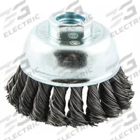 APPROVED VENDOR Cup Brush: Twisted Steel, 3 in Dia, 0.02 in Fill Dia, 5/8"-11 Arbor (MPN 66252838835). Key specifications — Brand: APPROVED VENDOR; Bristle Type: Standard Twist Knot Wire; Connection Size & Type: 5/8"-11 Arbor Hole.