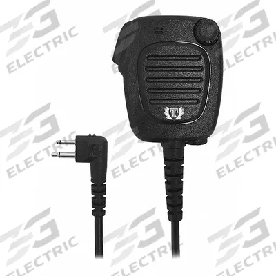 TITAN Speaker Microphone: Fits Motorola, 3.5 mm Jack, 24 in Cord, Push To Talk - Motorola-Compatible Microphones & Speakers