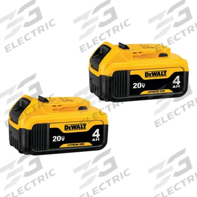 DEWALT Battery: 20V MAX*, 4 Ah, 2 Batteries Included, 20V DC - DEWALT Cordless Tool Batteries