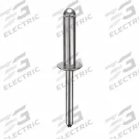 Blind Rivet,2 1/3 in L,1/4 in dia,PK100: Inch, 2 21/64 in Overall Lg, 1 in Body Lg, Open End, 100 PK (MPN U34180.025.0812). Key specifications — Brand: APPROVED VENDOR.