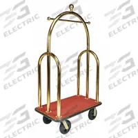 CSL Bellman Cart: 2 in Frame Dia, 45 in Overall Lg, 24 in Overall Dp, 77 in Overall Ht, Red, Black (MPN 3533BK-030-RED). Key specifications — attr1036728: CSL; attr1036739: Gold; attr1036747: Bellman Cart; attr1036732: (2) Rigid.