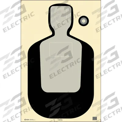 ACTION TARGET Shooting Range Targets: Paper, Silhouette Target, 35 in Ht, 23 in Wd - Silhouette Targets