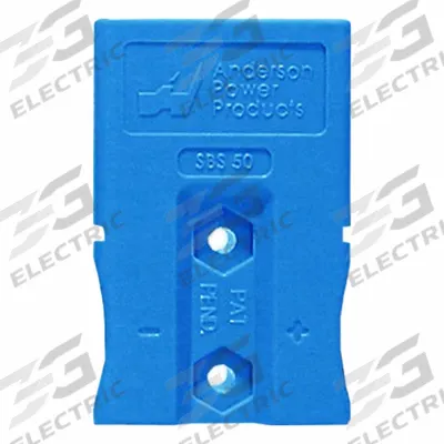 ANDERSON POWER PRODUCTS Housing: SBS 50, Blue, Polycarbonate, MPN SBS50BLU - Multipole SBS Connector Housings & Shells