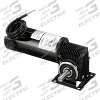 DAYTON DC Gearmotor: Right Angle, 90V DC, TENV, 360 RPM, 14 in-lb Max Torque, 5:1, 1.28 A, CW/CCW (MPN 3XA77). Key specifications — Motor Type: Permanent Magnet DC; Brand: DAYTON; Full Load Current: 1.28 A.