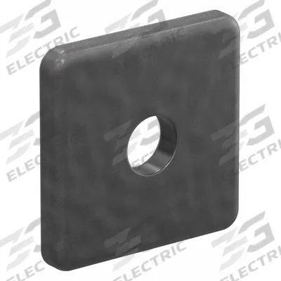 FAZTEK End Cap: 10 Series, Inch, 1 in x 1 in x 1 in, Black, Plastic, Unfinished - End Caps