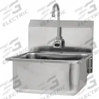 SANI-LAV Hands-Free Sink: 1 Stations, 10 in Bowl Dp, 19 in Bowl Lg, 16 in Bowl Wd, Faucet Included (MPN ES2-525L-0.5). Key specifications — Includes Side Splash: Side Splash Not Included; Series: Stainless Steel Hand Wash Sink; Brand: SANI-LAV; Power Source: AC Powered.