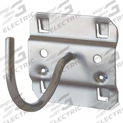 APPROVED VENDOR Curved Pegboard Hook: 4 in x 2 1/4 in, Screw-In, Surface - Hooks for Square-Hole Pegboard