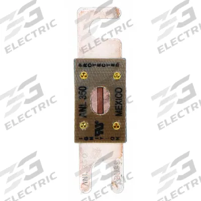 BUSSMANN Forklift Limiter Fuse: ANL Series, Bolt-On, Fast-Acting, 350 A, 80 V DC - Fast-Acting & General Purpose Bolt-On Fuses
