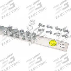 Grounding Strip Kit: Copper, 19 in Grounding Bar Lg (MPN RGRB19U). Key specifications — Material: Copper; For Use With: Telecom/Data Center; Ground Wire Included: No; Grounding Bar Holes and Size: (20) #12-24; Includes: (20) #12-24 x 1/2 in Hex Head Screws Installed; Brand: PANDUIT.