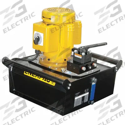 ENERPAC Hydraulic Pump: 10,000 psi Max. Op Pressure, 40 cu in/min Max. Flow Rate - Corded High-Power Stationary Electric Hydraulic Pump Units