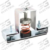 MASON Floor-Mount Vibration Isolator: Spring, 75 lb Capacity, 5 1/8 in Ht, 2 1/2 in Wd, 8 3/4 in Dp (MPN 5XR76). Key specifications — Brand: MASON; Spring Color: Orange.