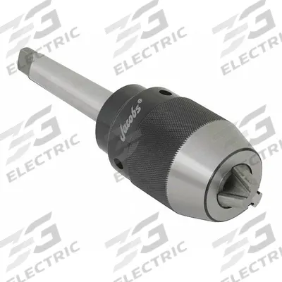 JACOBS Drill Chuck: MT4, 1/32 in to 33/64 in Capacity - High-Precision Keyless Drill Chucks with Integrated Arbor