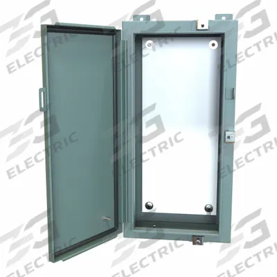 HAMMOND Electrical Enclosure: Steel, 24 in x 12 in x 6 in, NEMA 12/13/3R/4, w/Panel - Steel Washdown Enclosures