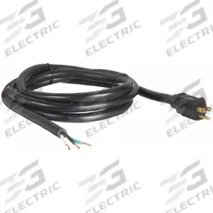 APPROVED VENDOR Power Cord: 8 ft Lg, 3/12, 5-15P Plug, Bare Wire Receptacle, ST, PVC, 15 A Current (MPN 1FD93). Key specifications — Brand: APPROVED VENDOR; Jacket Material: PVC.