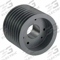 APPROVED VENDOR V-Belt Pulley: C100, 8 Groove, 10.4 in OD, Bushed Bore, F, For C/CX Belt Section (MPN 8C100F). Key specifications — Pulley Industry Number: C100; Pitch Diameter: 10 in (C); For Belt Section (broad, with similar types): C or CX.