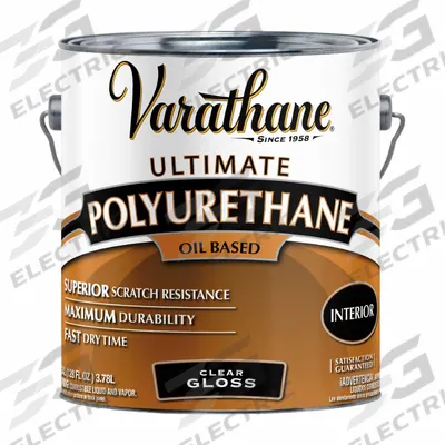 VARATHANE Finish: Finish, Interior, Oil, 1 gal Container Size, Wood, Gloss, Clear - Wood Sealers & Finishes