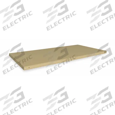 TENNSCO Shelf: 48 in Overall Wd, 18 in Overall Dp, Solid Shelf, 22 ga, Tan - Solid Steel Shelves for Standard Metal Shelving
