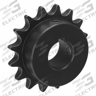 TSUBAKI Single Strand Sprocket: 40, For 1/2 in Chain Pitch, 7/8 in Bore Dia, 16 Teeth - Size 40 Fixed-Bore Roller Chain Sprockets