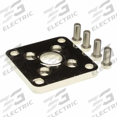 SMC Flange Bracket: Flange Mount Type, Fits 63 mm Bore Dia, Aluminum - Flange Plates